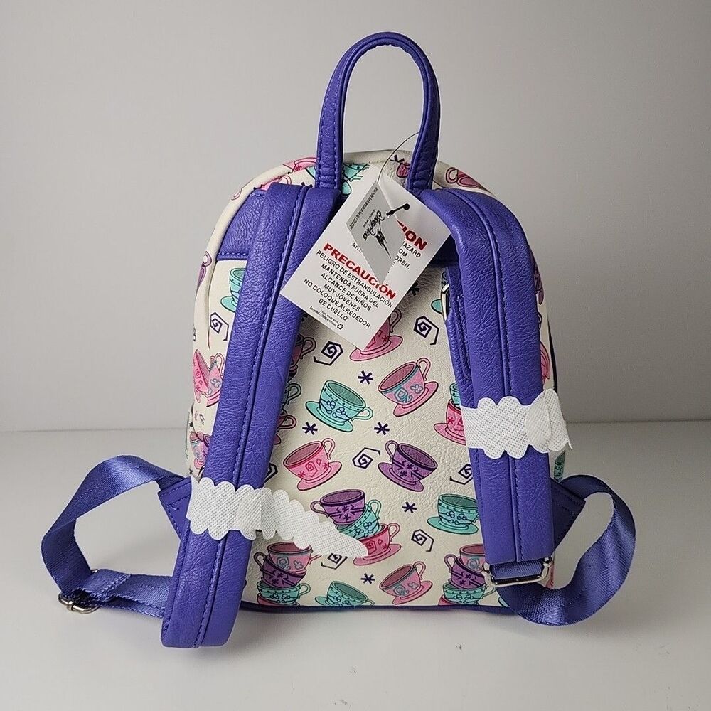 Disney Parks Loungefly Alice in Wonderland Mad Tea Party Teacups Mini Backpack - Picture 3 of 12